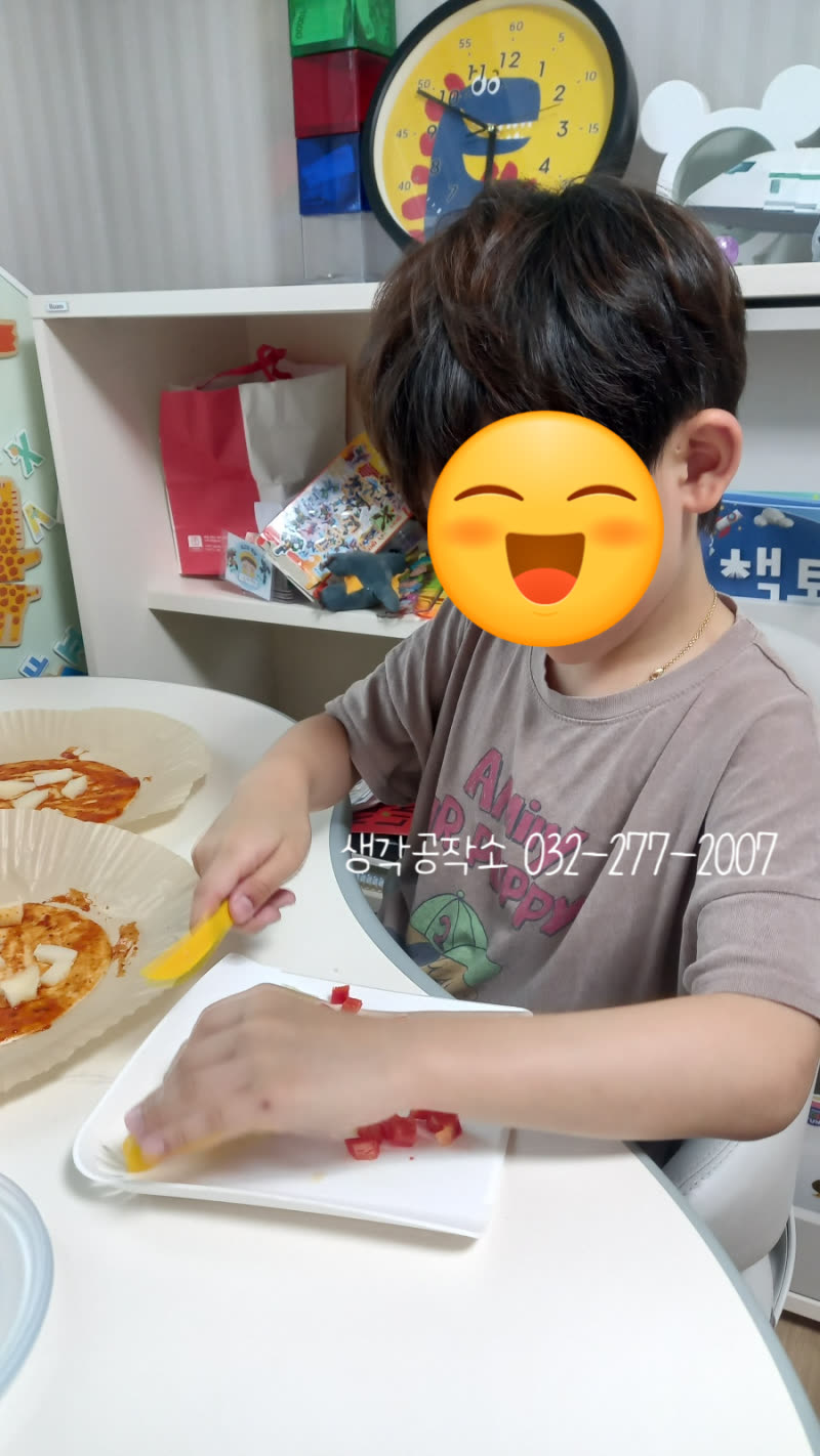 "엄마, 제가 만들었어요!" 🤩 아이표 또띠아 피자 만들기!🍕 활동 사진 2