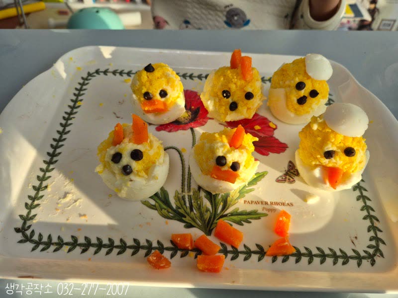삐약삐약 봄이 왔어요! 귀여운 병아리 샐러드 만들기 🐥🥚 활동 사진 1