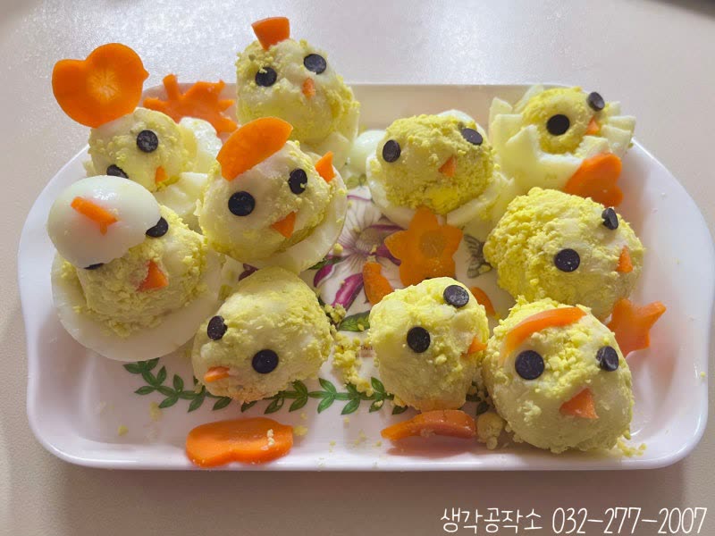 삐약삐약 봄이 왔어요! 귀여운 병아리 샐러드 만들기 🐥🥚 활동 사진 2