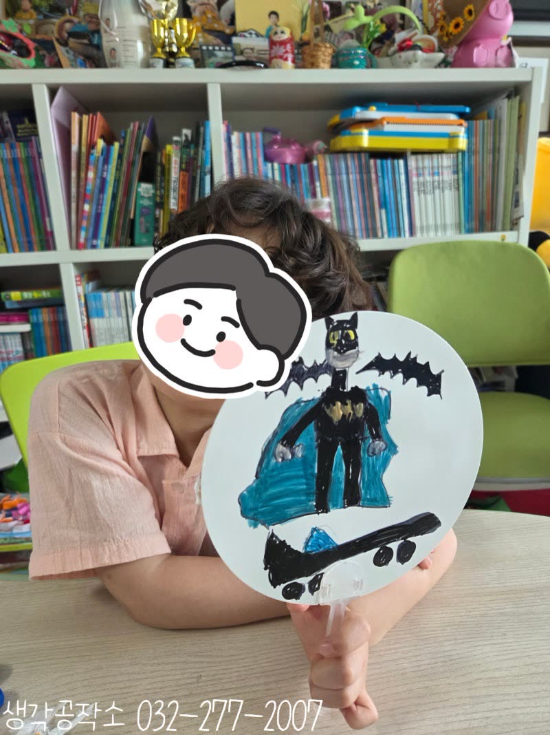 생각공작소 인천 오감쑥쑥 바우처 얇은 냅킨 한 장이 나만의 부채가 되었어요 🌸 냅킨아트 부채 만들기 🎋 활동사진 1