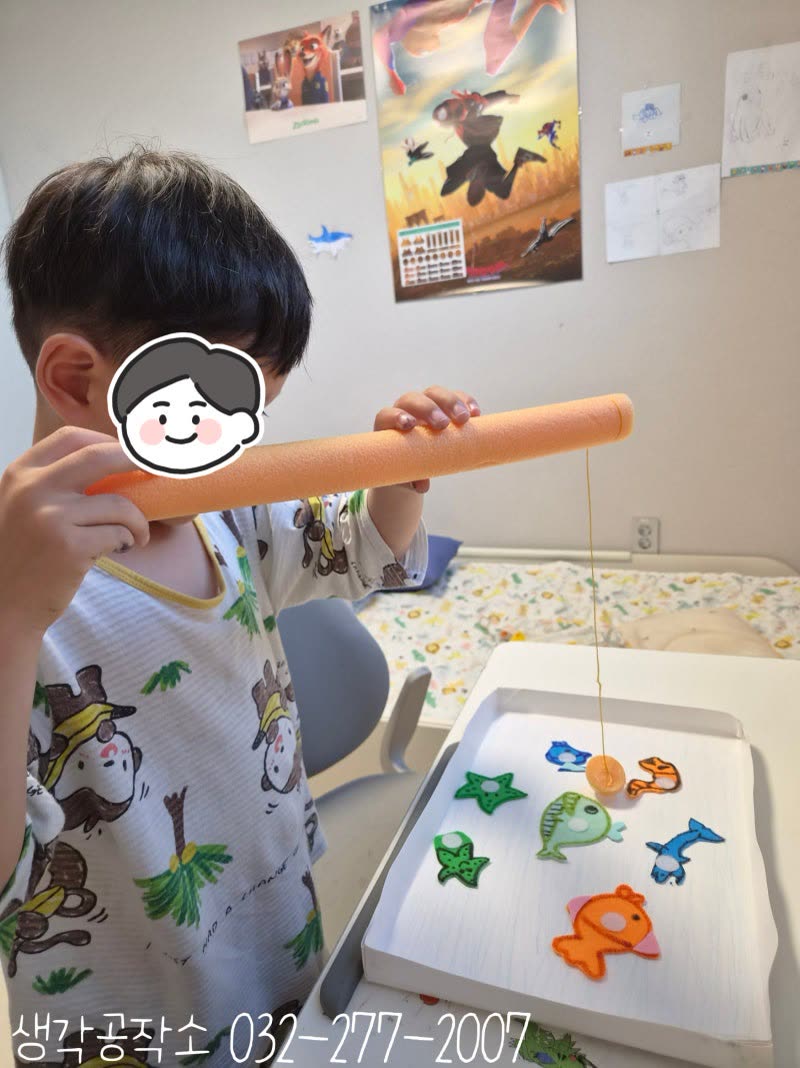 생각공작소 인천 오감쑥쑥 바우처 여름을 낚아요 낚시놀이, 찌에 톡 붙는 바다 친구들 🎣 활동사진 2