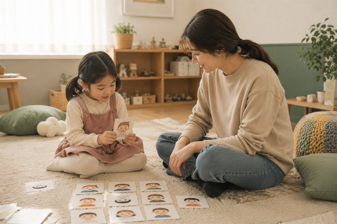 상담 선생님과 마음을 들여다보는 아이